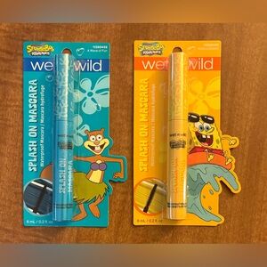 Wet N Wild SpongeBob SquarePants Splash On Waterproof Mascara Lot x2 NEW